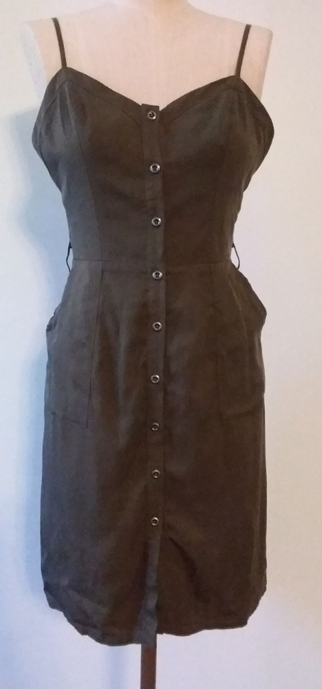 Lovers + Friends Khaki Green Dress